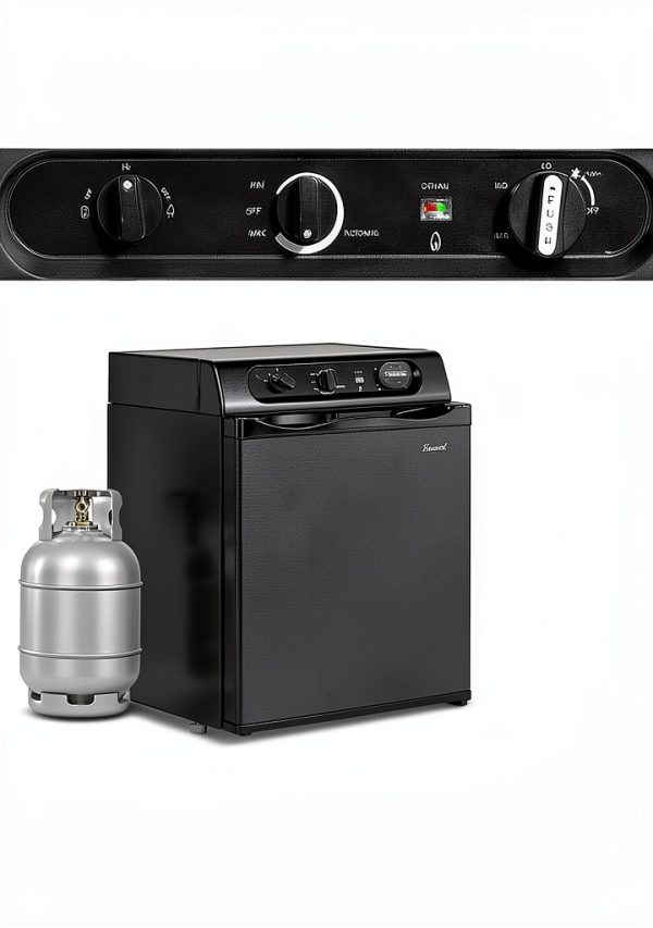 Smad 3 Way RV Fridge Compact Refrigerator-2