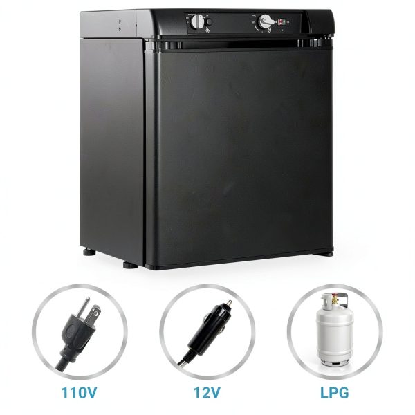 Smad 3 Way RV Fridge 12V 110V LPG Compact Refrigerator-1