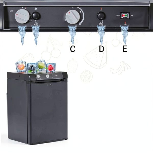 Smad 2.1 Cu.ft. Compact RV Refrigerator-2