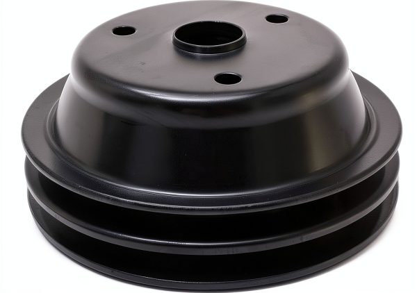 Small Block Chevy Crankshaft Pulley SHLPDFM Black Steel-0