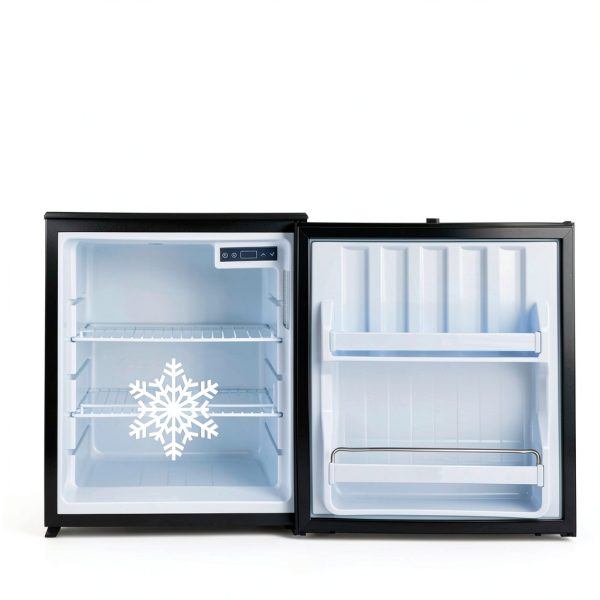 Techomey 2.2 Cu.Ft Built-In RV Refrigerator Model HSP-60BY1-FBA Black-1
