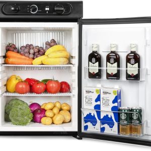 Mojgar 3753150 Silver RV Refrigerator with Shelves-0