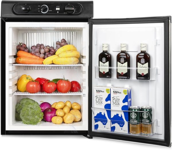 Mojgar 3753150 Silver RV Refrigerator with Shelves-0