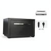 Techomey Compact Chest Refrigerator 1.5 Cu.Ft Black Drawer HSX-50B2-5