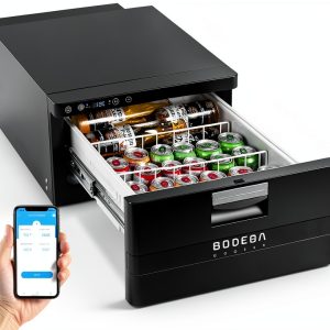 BODEGA 12V Drawer Refrigerator D31A-BK Black 31L RV Portable Cooler-0