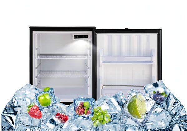 Techomey 2.2 Cu.Ft Built-In RV Refrigerator Model HSP-60BY1-FBA Black-5