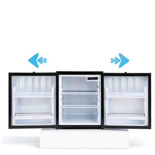 Techomey 2.2 Cu.Ft Built-In RV Refrigerator Model HSP-60BY1-FBA Black-4
