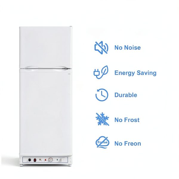 SMETA RV Propane Refrigerator TDD-390-US 14.1 Cu.ft Dual Power-4