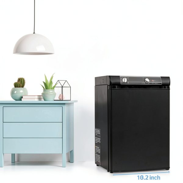 Smad 3 Way RV Refrigerator DSG-60B2U-A Black Compact 2.1 Cu Ft-5
