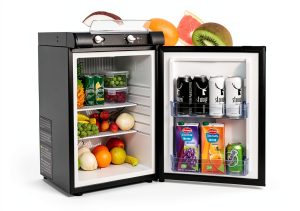Smad 3 Way RV Refrigerator DSG-60B2U-A Black Compact 2.1 Cu Ft-0