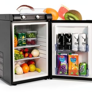 Smad 3 Way RV Refrigerator DSG-60B2U-A Black Compact 2.1 Cu Ft-0
