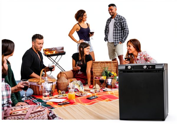 Smad 3 Way RV Refrigerator DSG-60B2U-A Black Compact 2.1 Cu Ft-4