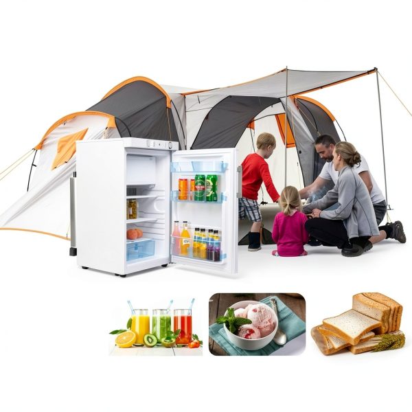 SMETA RV Refrigerator T-DXG101-US Compact Frost Free Portable 3.7 Cu-2