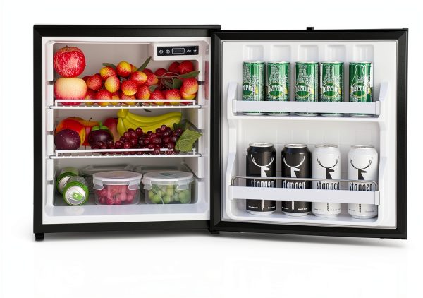 Techomey 2.2 Cu.Ft Built-In RV Refrigerator Model HSP-60BY1-FBA Black-0
