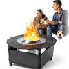 40-Inch Fire Pit Surround for Solo Stove Surround, 360° Safety Protection for Solo Stove Bonfire Accessories, Rust-Resistant Metal, Resistant to High Temperatures, Inner Diameter of 24 Inches-5
