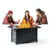 Outdoor Propane Fire Pit 43 Inch Walsunny Fire Table Lid and Cover-1