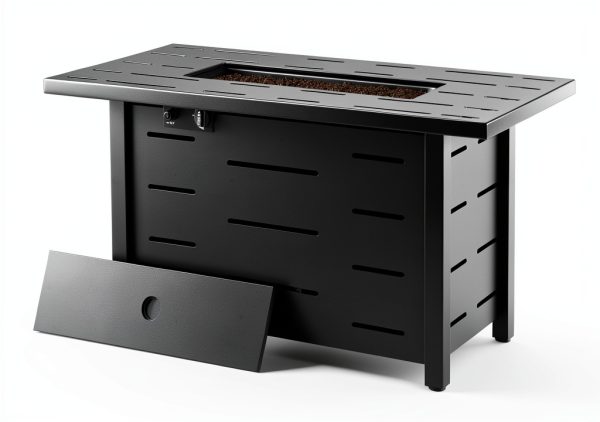 Outdoor Propane Fire Pit 43 Inch Walsunny Fire Table Lid and Cover-6