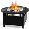 40-Inch Fire Pit Surround for Solo Stove Surround, 360° Safety Protection for Solo Stove Bonfire Accessories, Rust-Resistant Metal, Resistant to High Temperatures, Inner Diameter of 24 Inches-0