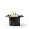 48 inch Round Propane Fire Pit Trumbeak Tabletop Lid & Windproof Glass-5