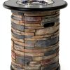 Outdoor Propane Fire Pit Table BAIDE HOME 22" Classic Gray 40,000 BTU-6