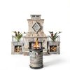 Outdoor Propane Fire Pit Table BAIDE HOME 22" Classic Gray 40,000 BTU-4