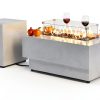 IRONCK 43-inch Outdoor Propane Fire Pit Table w Tank Table, CSA Certified, 2 in 1 Rectangular Patio Fire Pit w Glass Rocks, Wind Guard and Cover, 50000 BTU Outdoor Heater for Garden, Pool, White-2