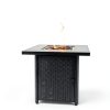 GasOne Propane Fire Pit Outdoor Heater – 28-inch Large Tabletop Fire Pit for Outdoor Use – 52,750 BTU Gas Fire Pit with Lava Rocks and Fire Pit Cover Lid – Warmth and Ambiance-6