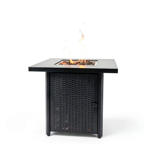 GasOne Propane Fire Pit Outdoor Heater – 28-inch Large Tabletop Fire Pit for Outdoor Use – 52,750 BTU Gas Fire Pit with Lava Rocks and Fire Pit Cover Lid – Warmth and Ambiance-6