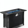 Meilocar 45in Fire Table Propane Outdoor Firepit with Gray Tabletop-2