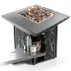 GasOne Propane Fire Pit Outdoor Heater – 28-inch Large Tabletop Fire Pit for Outdoor Use – 52,750 BTU Gas Fire Pit with Lava Rocks and Fire Pit Cover Lid – Warmth and Ambiance-3