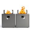 20" Smokeless Propane Fire Pit Table Electactic 50k BTU Lava Rocks-5