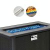 Meilocar 45in Fire Table Propane Outdoor Firepit with Gray Tabletop-6
