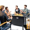 Meilocar 45in Fire Table Propane Outdoor Firepit with Gray Tabletop-4