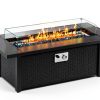 Meilocar 45in Fire Table Propane Outdoor Firepit with Gray Tabletop-3
