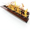 Ciays 43-Inch Rectangular Propane Fire Pit 60,000 BTU Black Glass-3