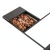 Aoxun 42" Propane Fire Pit Table - Black Ceramic Top with Lava Rocks-1
